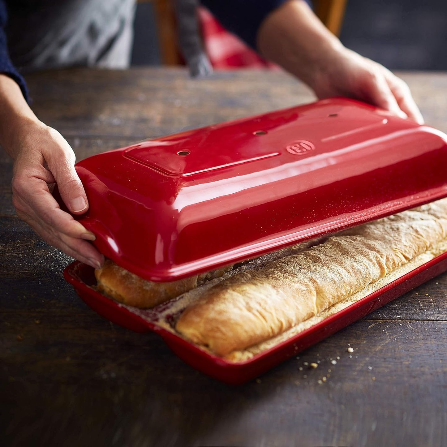 Emile Henry Ciabatta Baker - Burgundy
