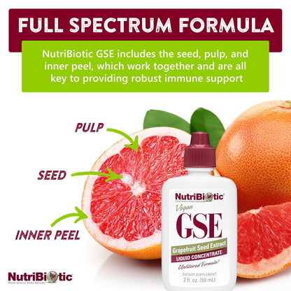 Nutribiotic Grapefruit Seed Extract Liquid Concentrate 2oz.