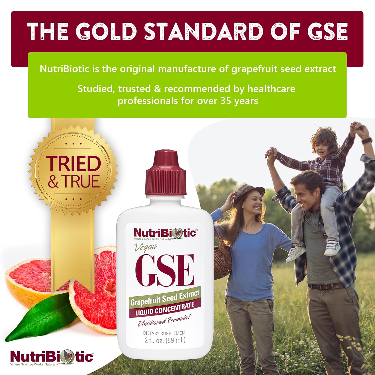 Nutribiotic Grapefruit Seed Extract Liquid Concentrate 2oz.