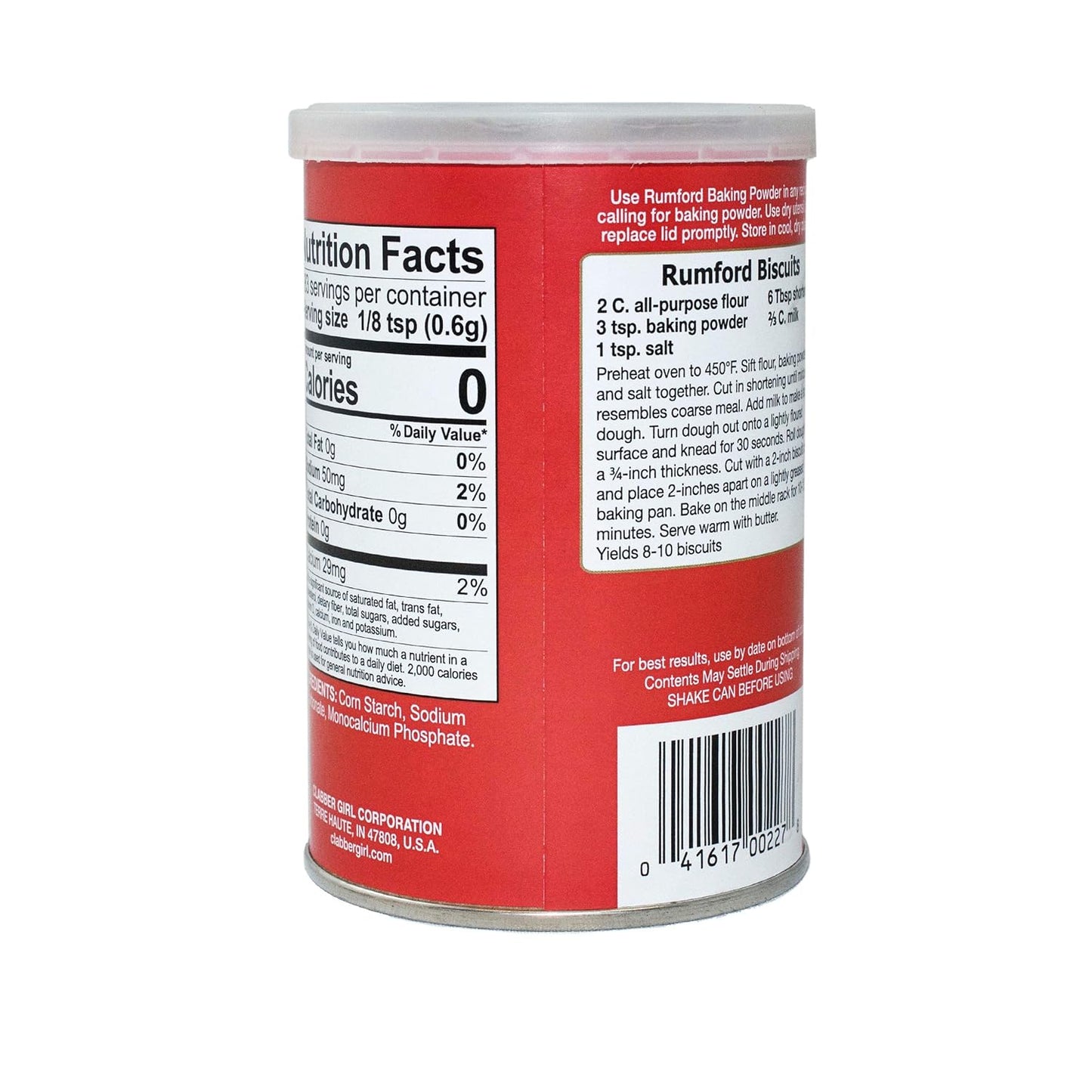 Rumford Baking Powder  8.1 oz.