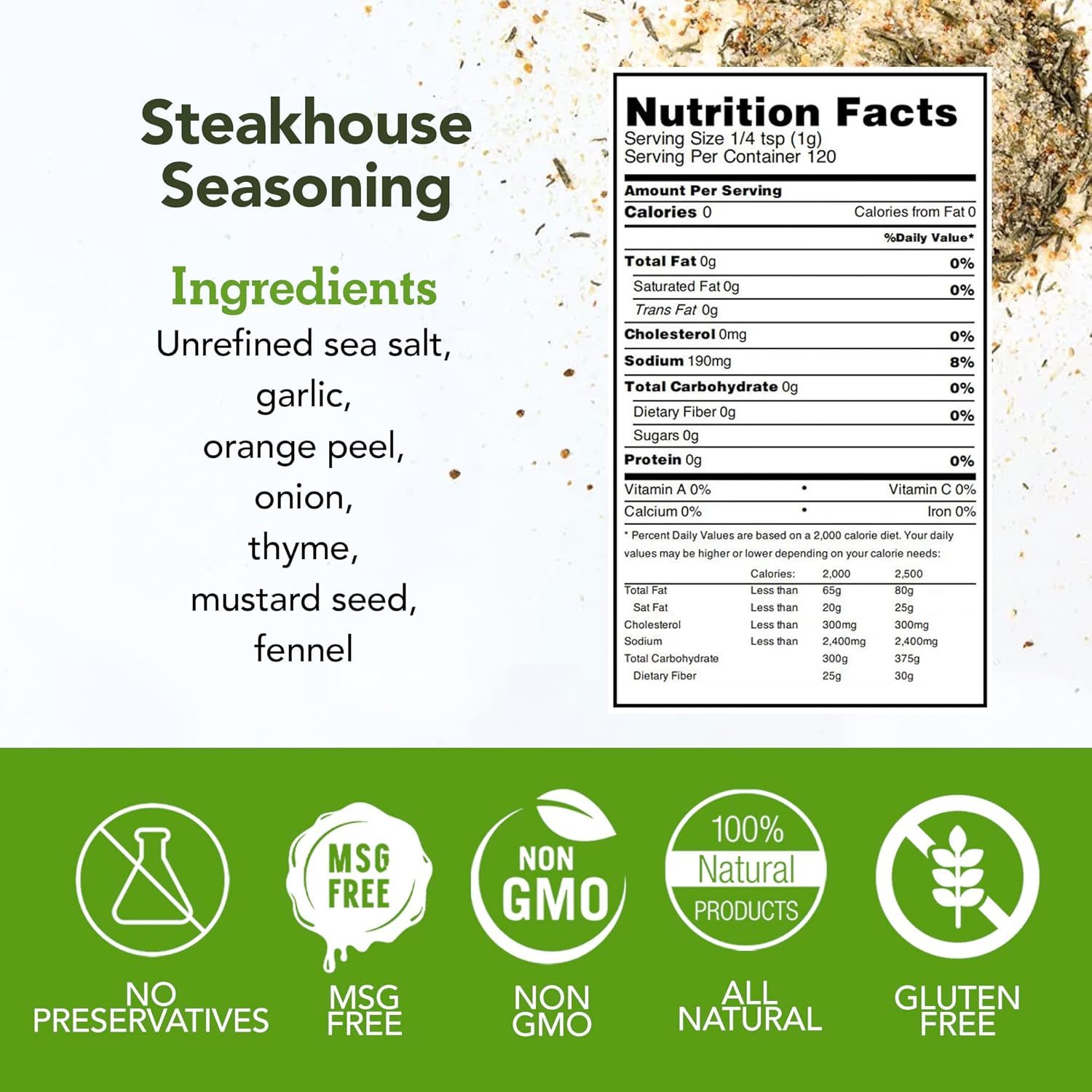 Steakhouse Seasoning 4oz