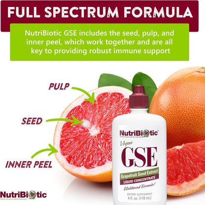 Nutribiotic Grapefruit Seed Extract Liquid Concentrate 4oz.
