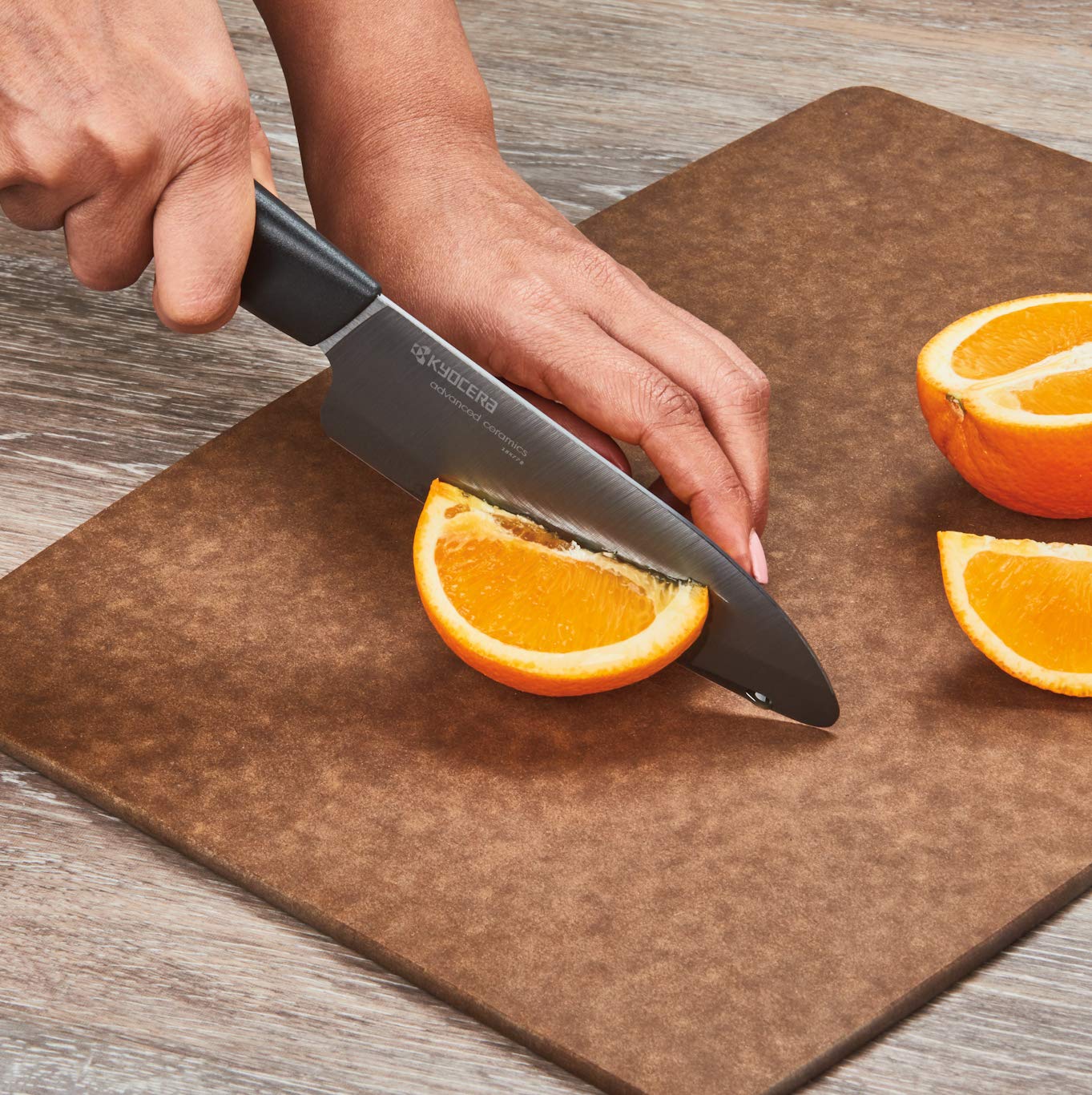 Ceramic Knife, 5.5 inch Santoku Black