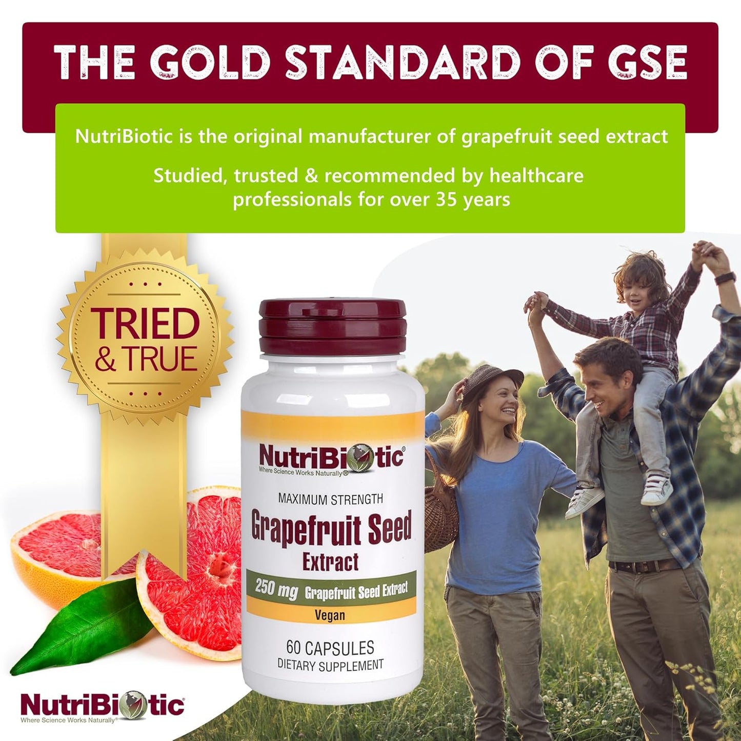 Nutribiotic Grapefruit Seed Extract Capsules 250mg 60caps