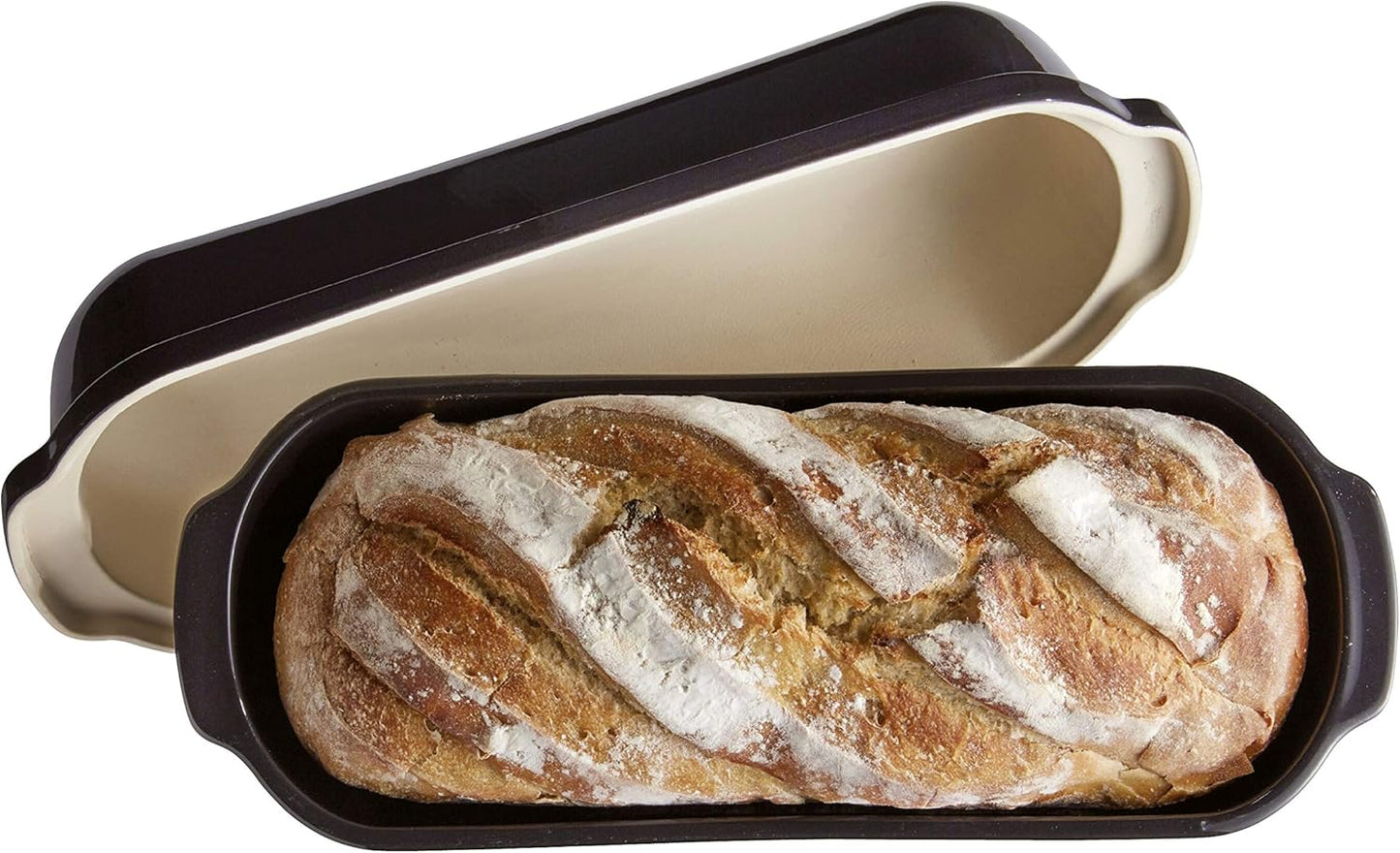 Emile Henry Large Bread Loaf Baker - Charcoal