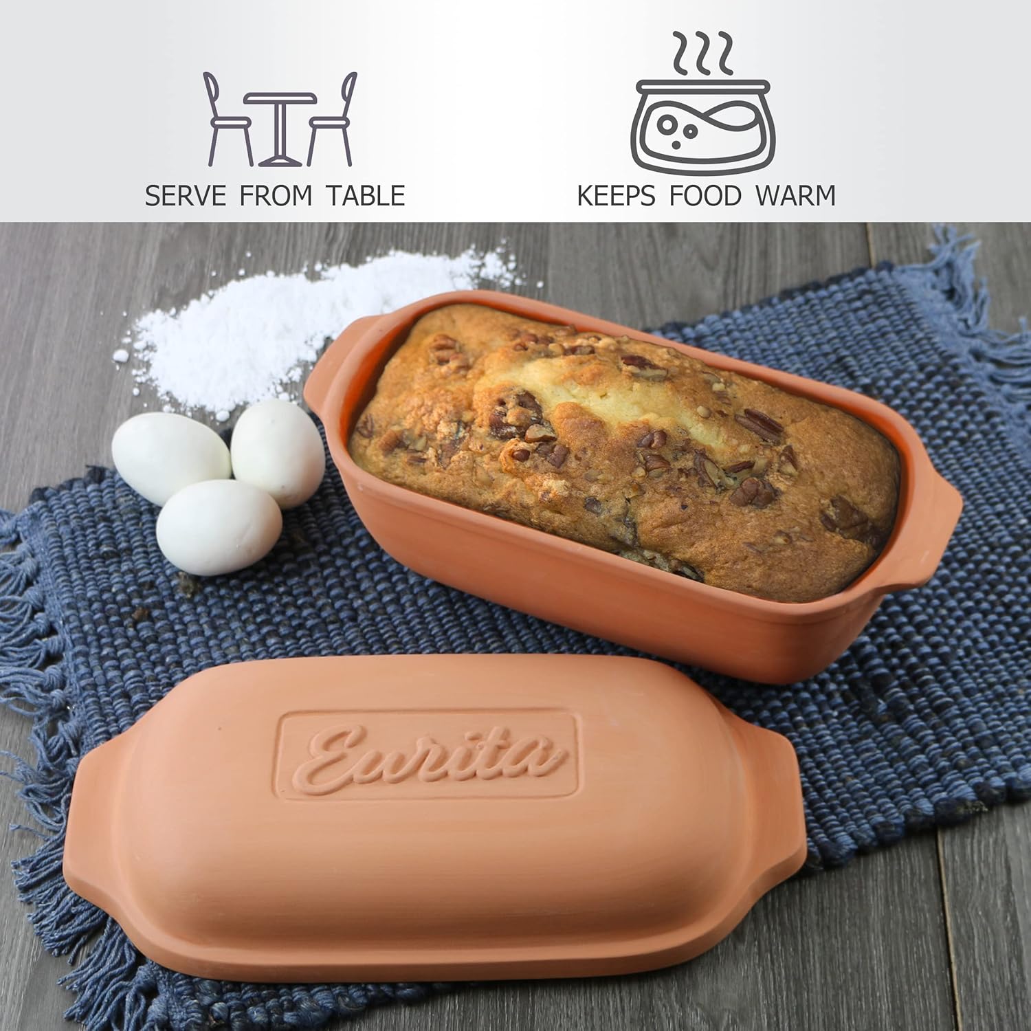 Eurita Clay Pot Loaf Baker 2 Qt