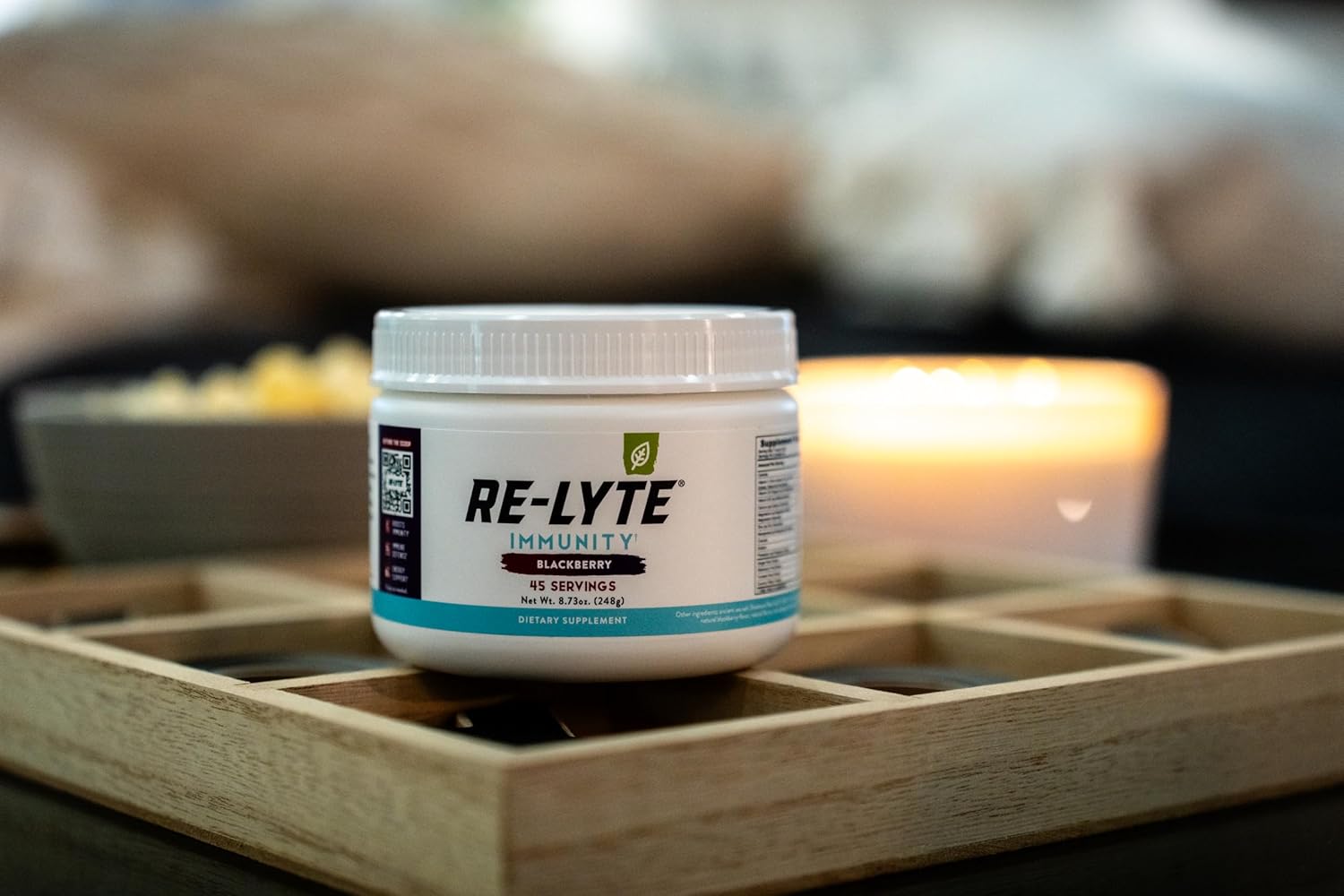 Supercharged Re-Lyte IMMUNITY Drink - Blackberry 8.73 oz. Jar