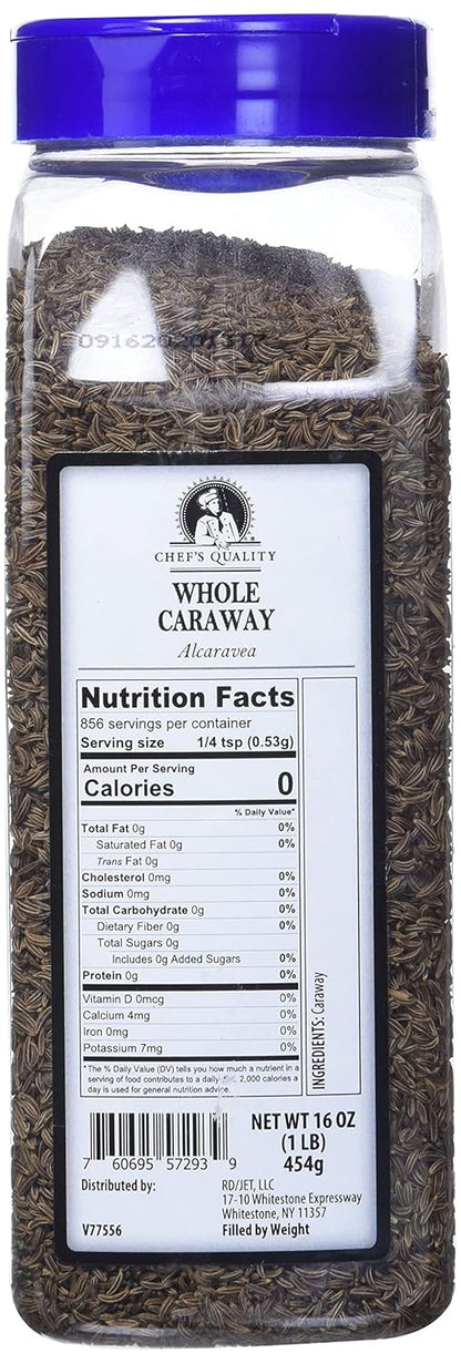 Whole Caraway Seed 16oz.