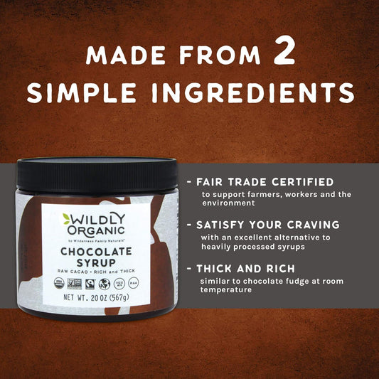Chocolate Syrup Raw Organic 20 fl oz