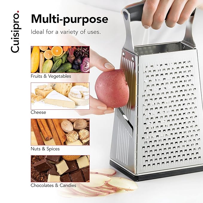 CuisiPro 4 Sided Etched Box Grater