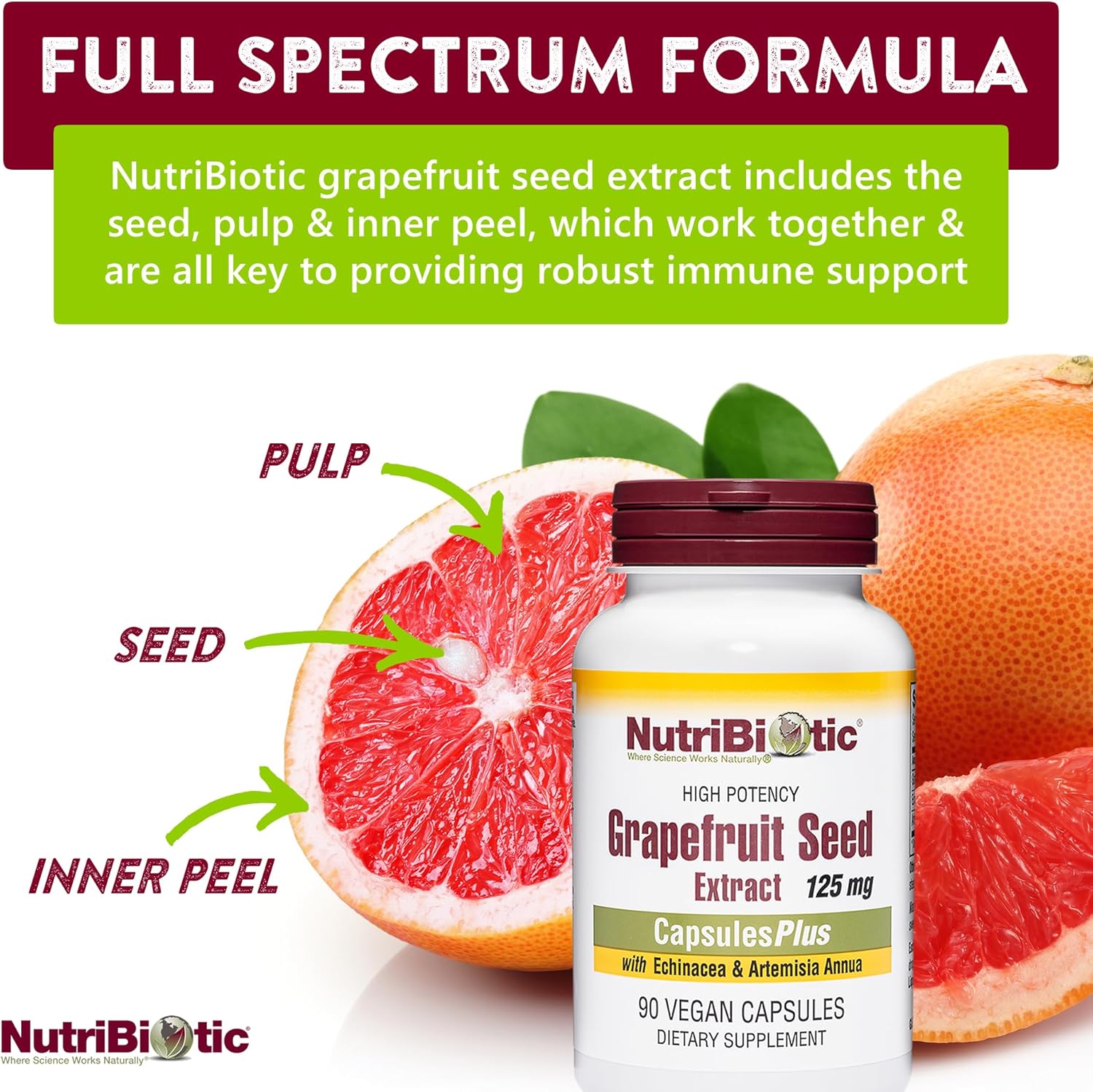 Nutribiotic Grapefruit Seed Extract CapsulesPlus 90 caps