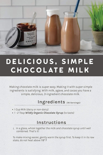 Chocolate Syrup Raw Organic 20 fl oz