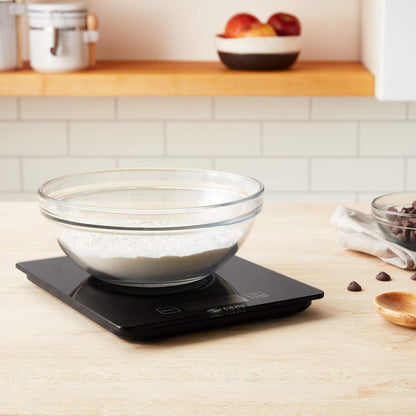 Pro Accurate Digital Glass Scale 15LB Black