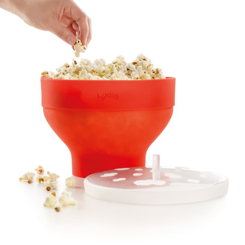LeKue XL Popcorn Popper RED