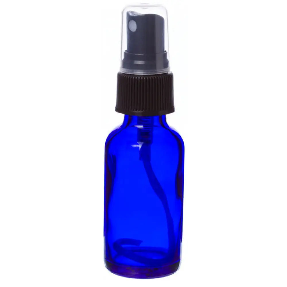 1 Ounce Blue Glass Vial with Pump Spray Top