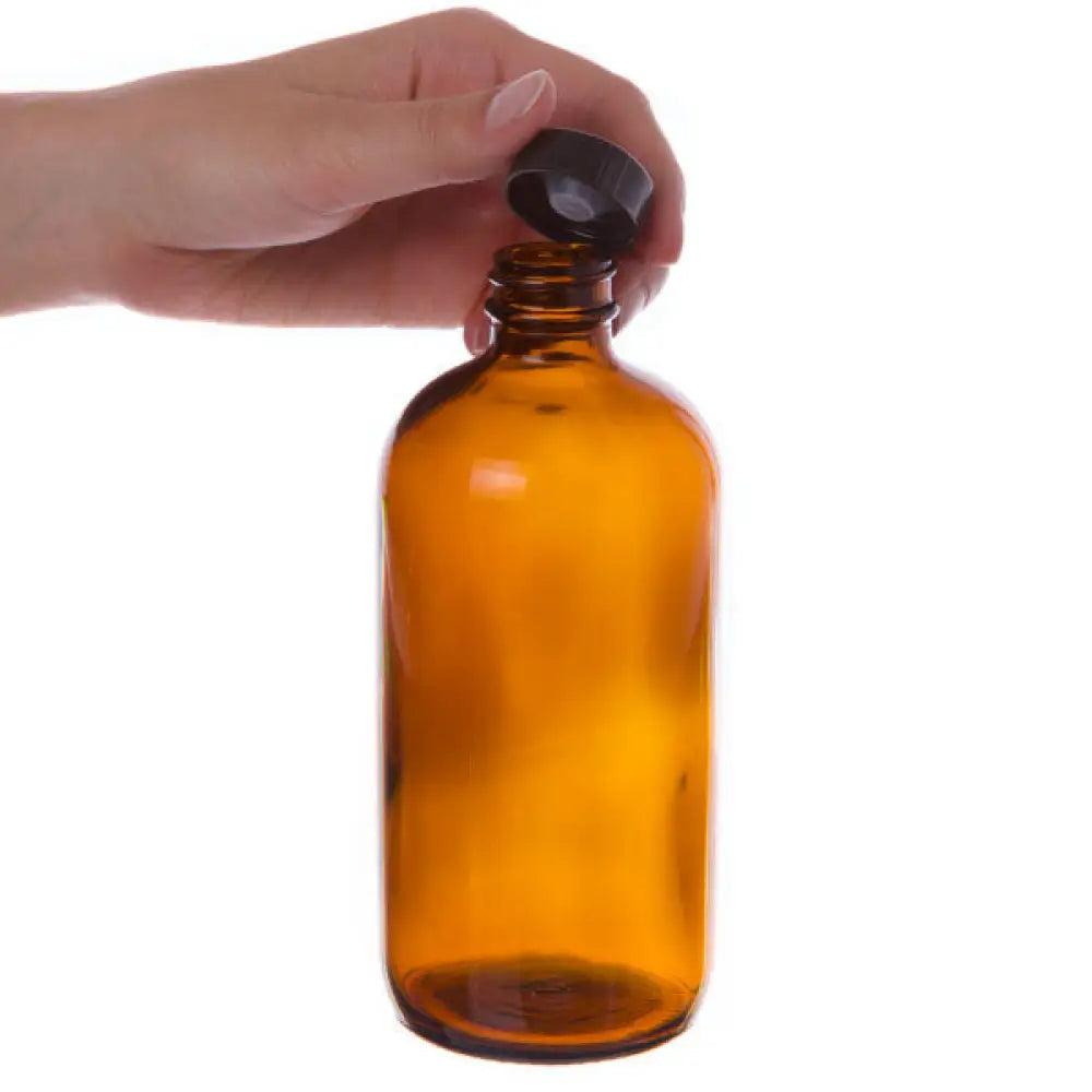 16 Ounce Amber Glass Bottle