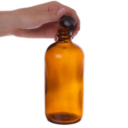 16 Ounce Amber Glass Bottle