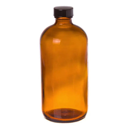 16 Ounce Amber Glass Bottle