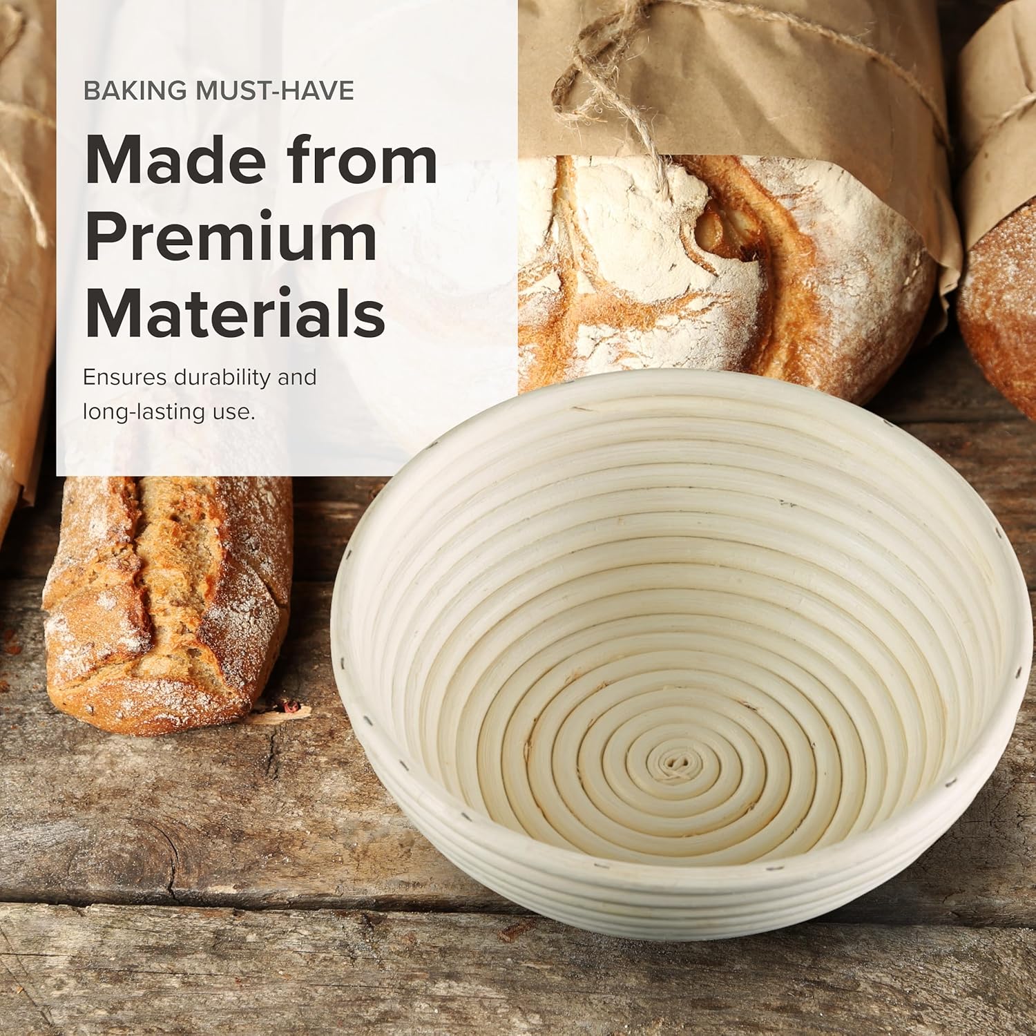 8 Inch Round Brotform Proofing  Basket