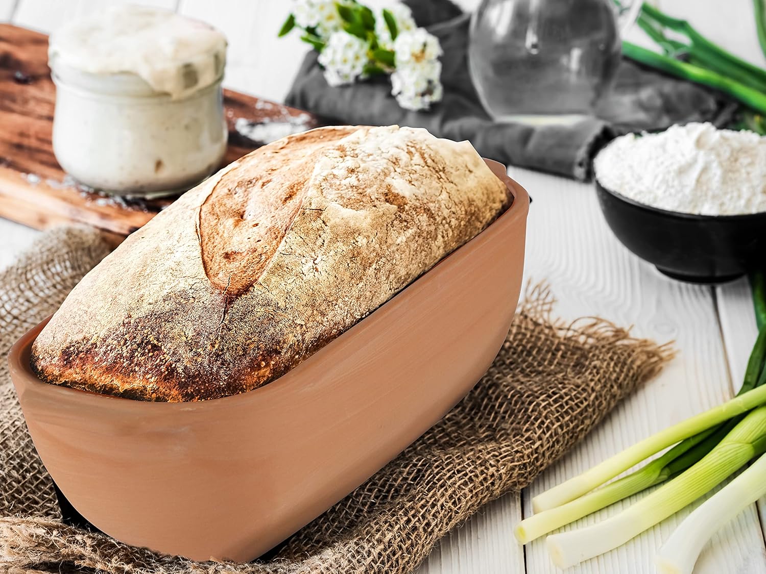 Eurita Clay Pot Loaf Baker 2 Qt