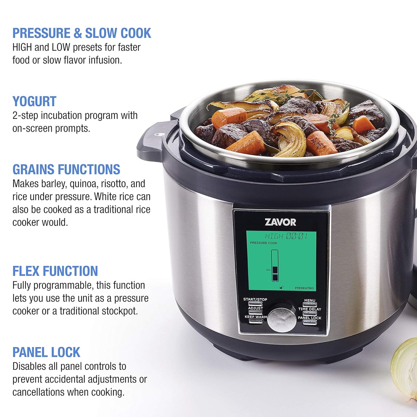 Zavor LUX LCD Multi Cooker 8QT (ZSELL03)