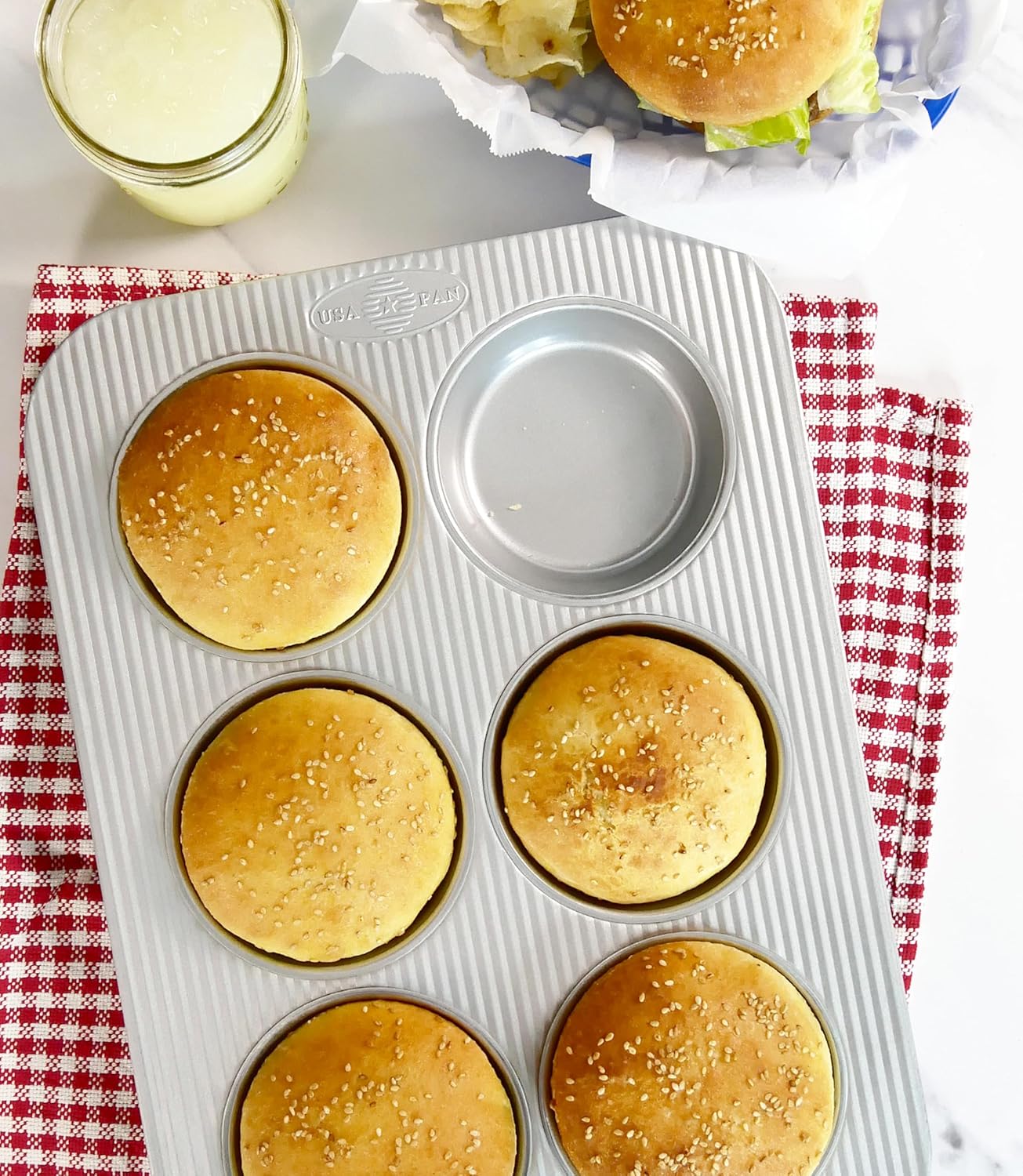 USA Pan Mini Round Cake Panel Pan