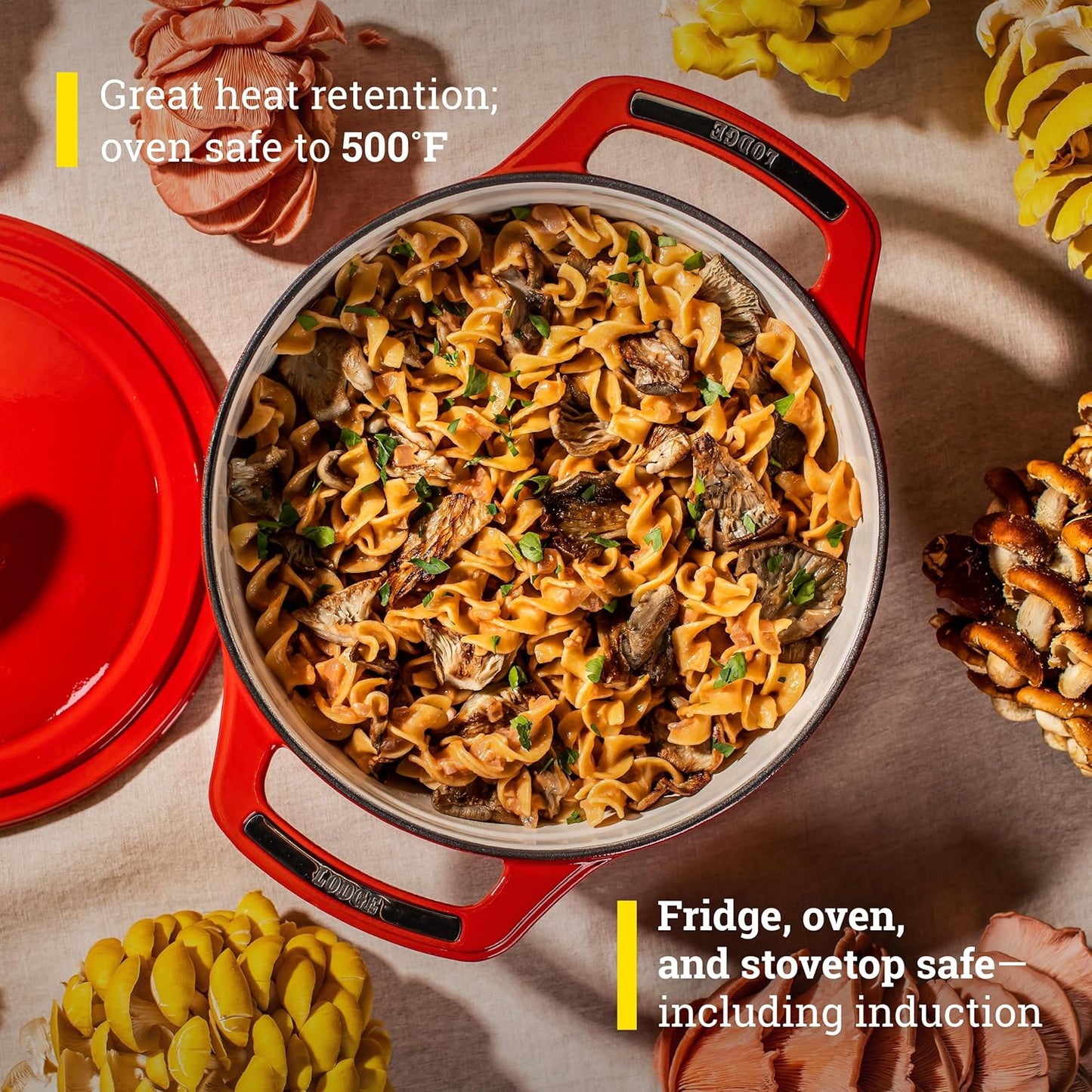 Lodge Enamel 3 qt. Dutch Oven - Cherry On Top (Red)