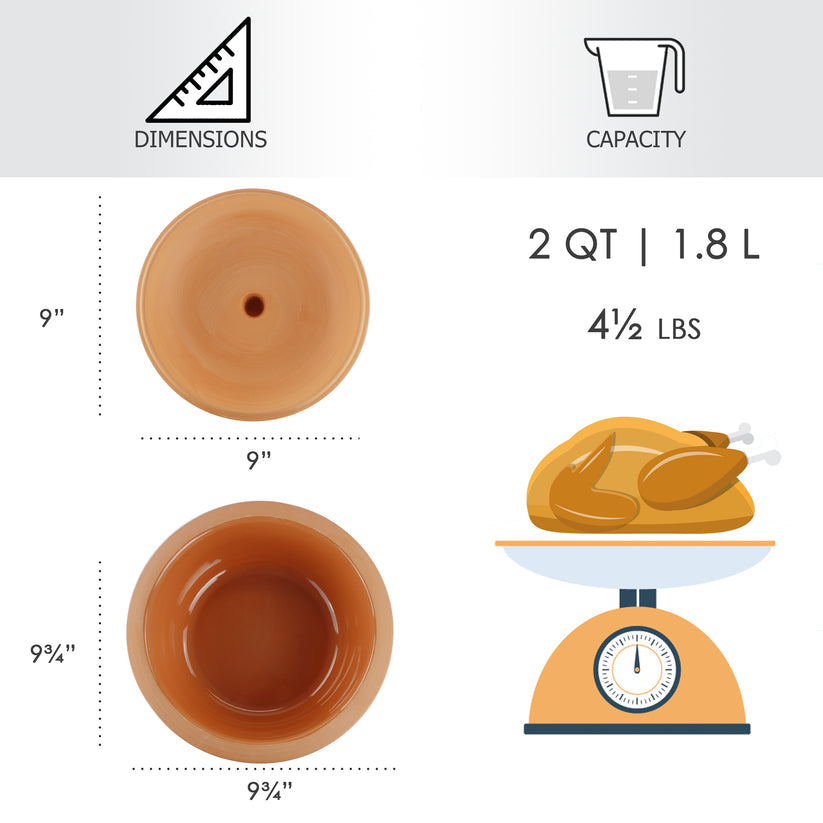 Eurita Clay Dutch Oven 2QT