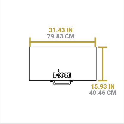 Lodge Outdoor Cooking Table 15.9 L x31.4 W x 35.5 H