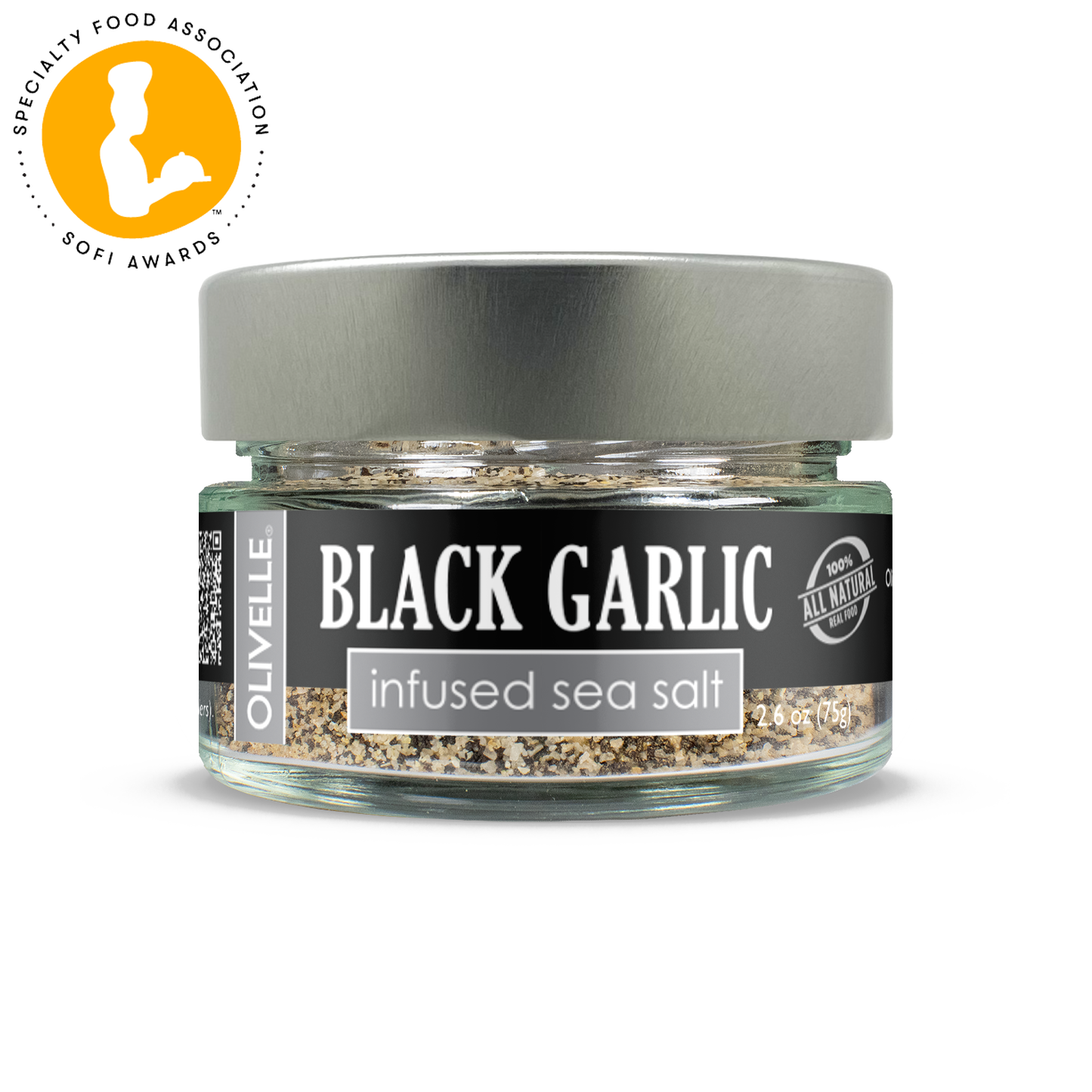 Black Garlic Sea Salt 2.6 oz (75g)