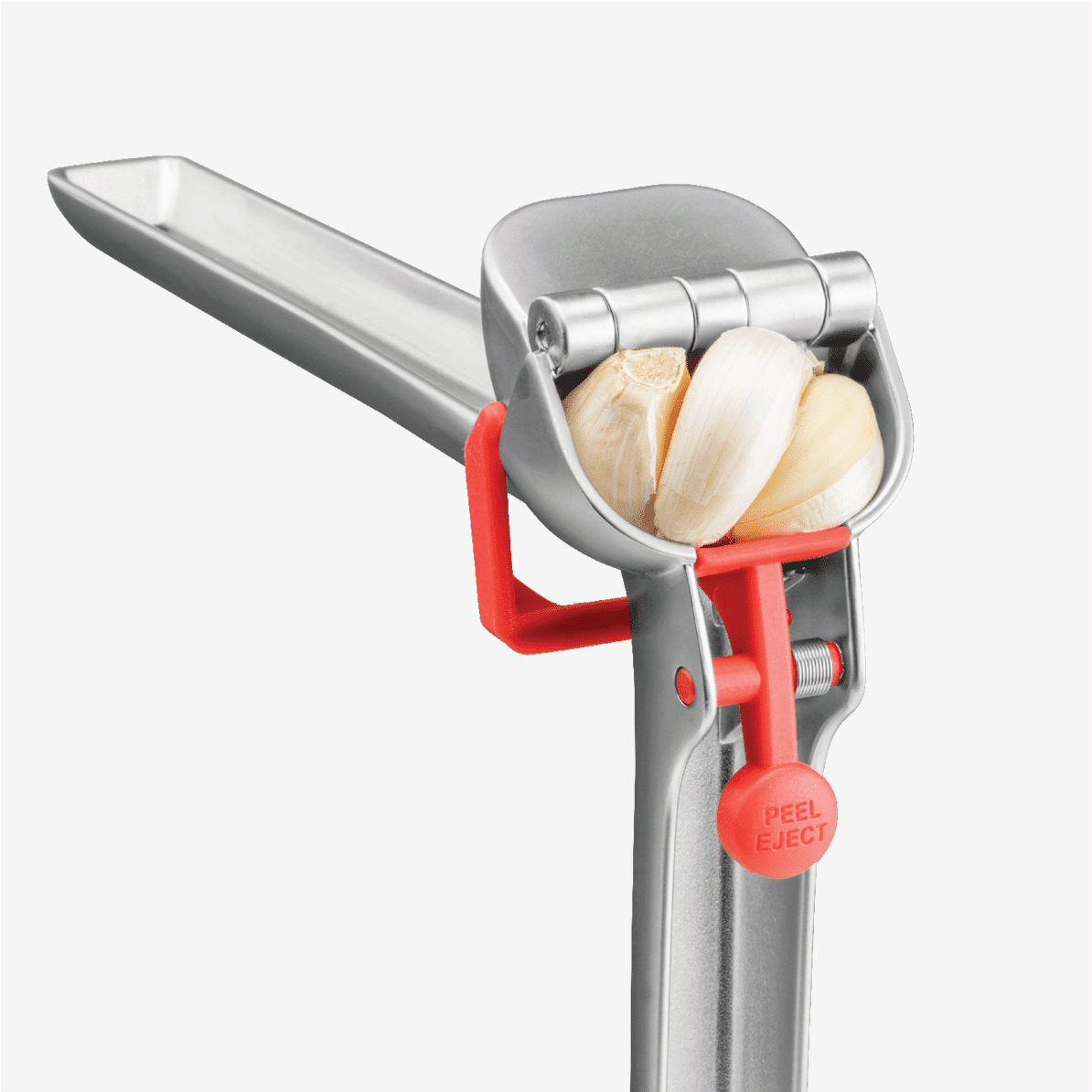 Garject - Stainless and Red (Garlic Press)