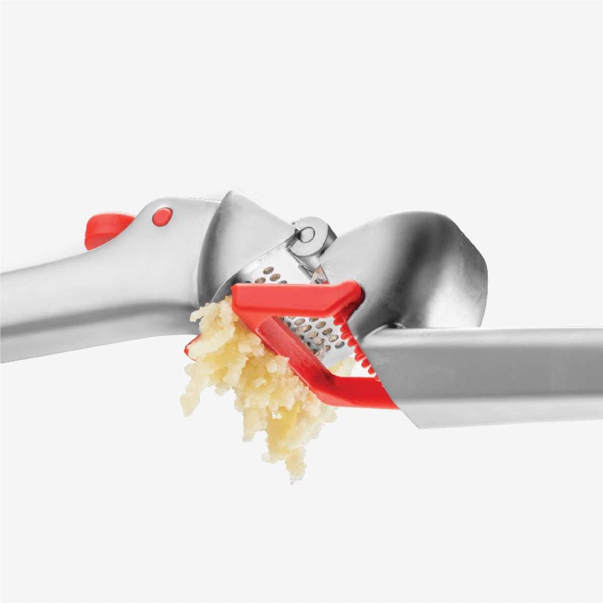Garject - Stainless and Red (Garlic Press)