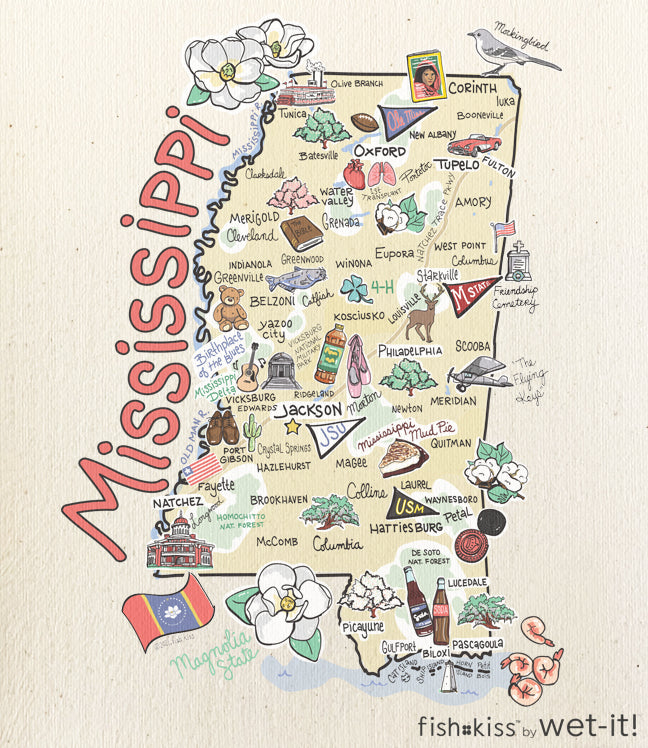 Wet-it! Swedish Cloth - University of Mississippi 6.75in.x8in.