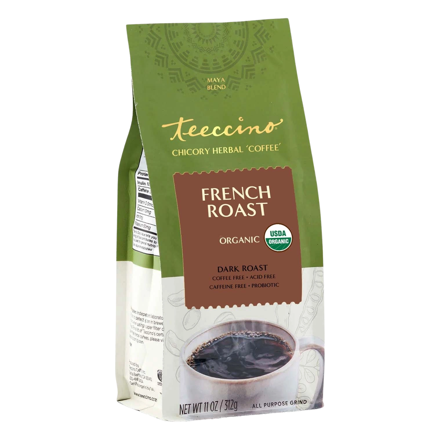 Teeccino French Roast ORGANIC 11oz Foil Bag