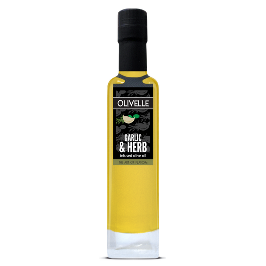 Infused Olive Oil from Olivelle (Garlic & Herb - 250ml)