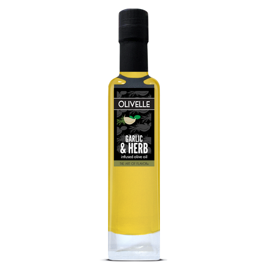 Infused Olive Oil from Olivelle (Garlic & Herb - 500ml)
