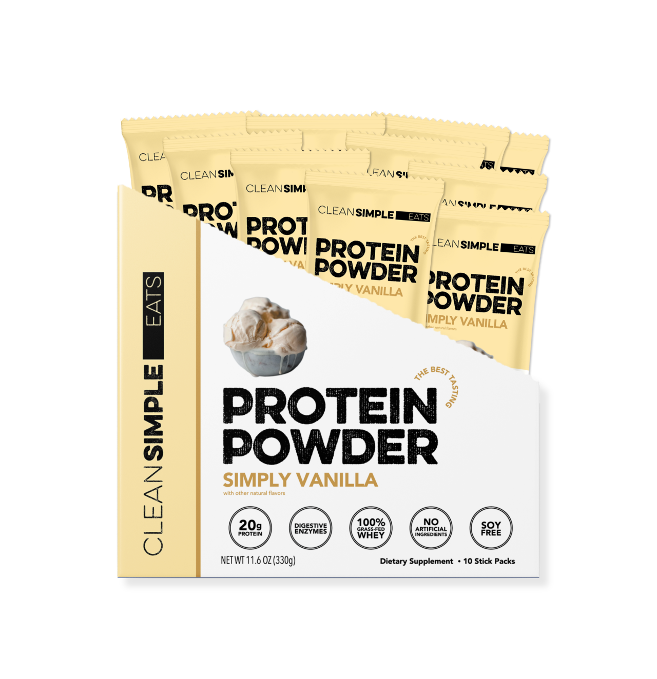 CSE - Simply Vanilla Protein Powder - Single Serving Packet