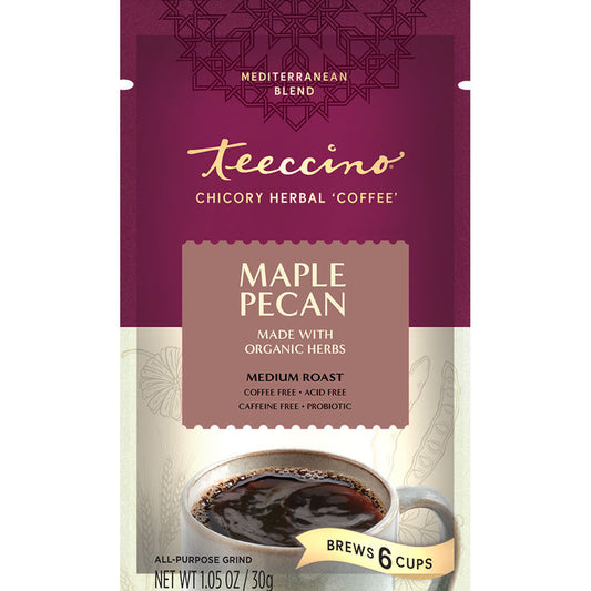 Teeccino Maple Pecan Chicory Herbal Coffee Substitute 1.05oz Trial