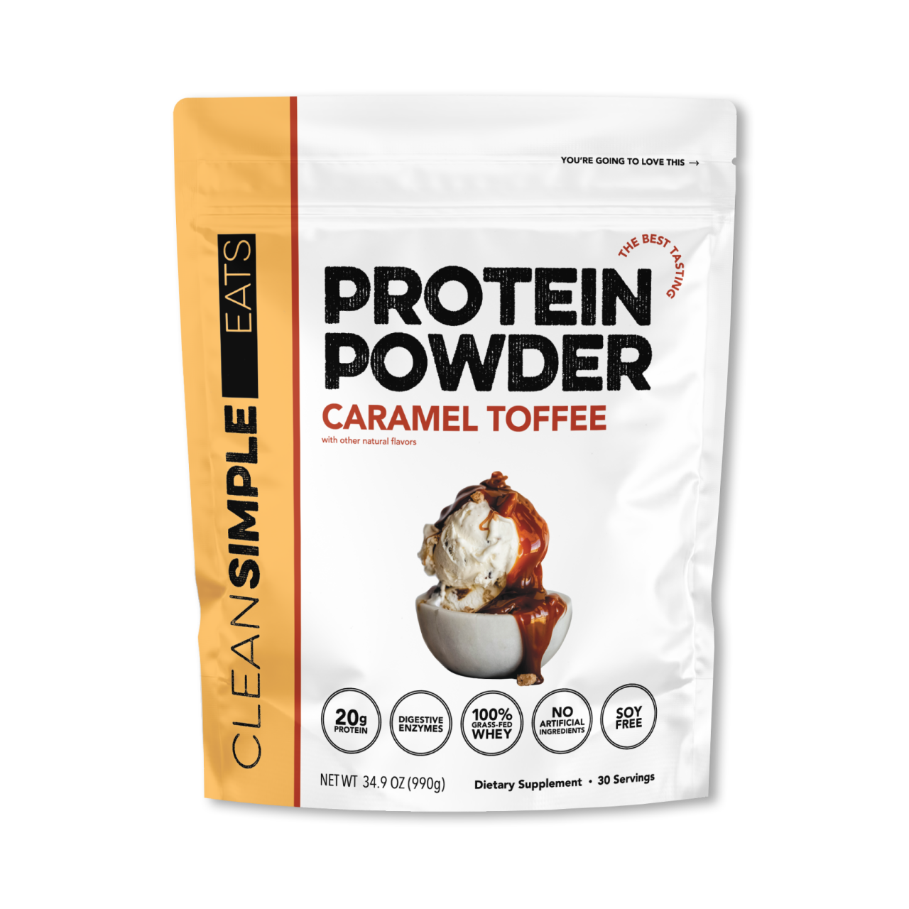 CSE - Caramel Toffee Protein Powder - 30 serving bag