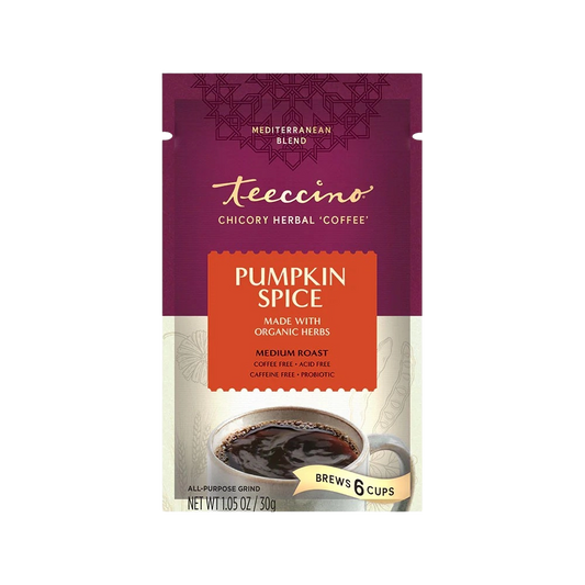 Teeccino Pumpkin Spice Chicory Herbal Coffee Substitute 1.05oz Trial