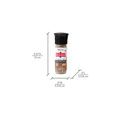 Redmond Real Salt Garlic Pepper Grinder 3.3 oz.