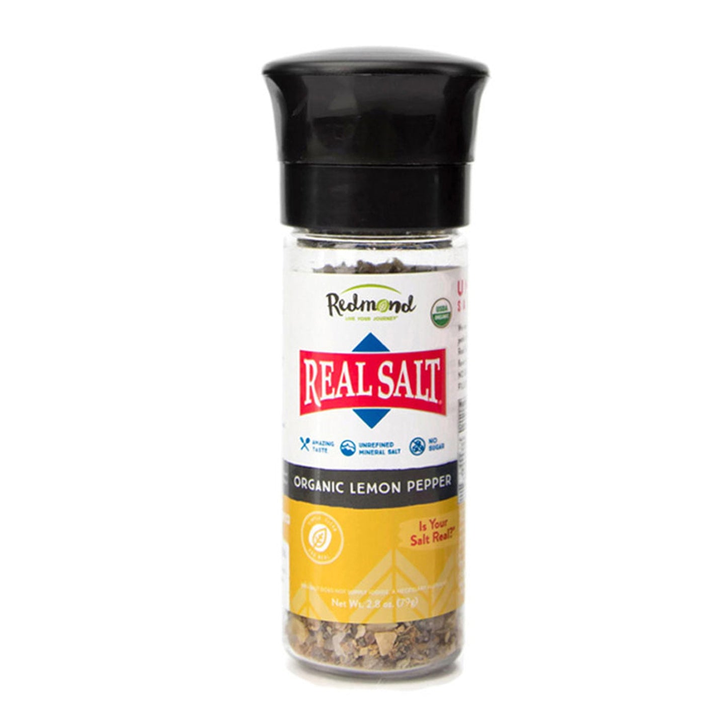 Redmond Real Salt, Lemon Pepper Grinder 2.8 oz.