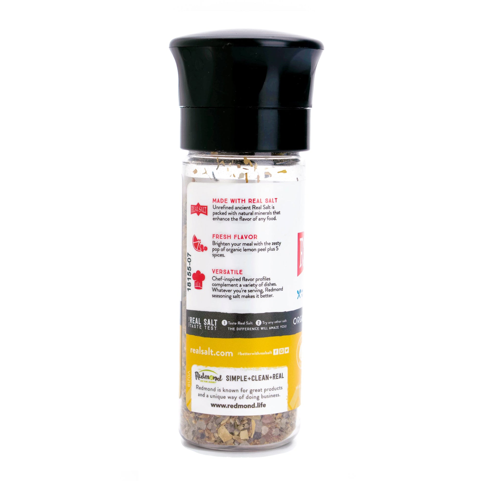 Redmond Real Salt, Lemon Pepper Grinder 2.8 oz.