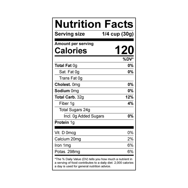 Gold Sultana Raisins 8oz.