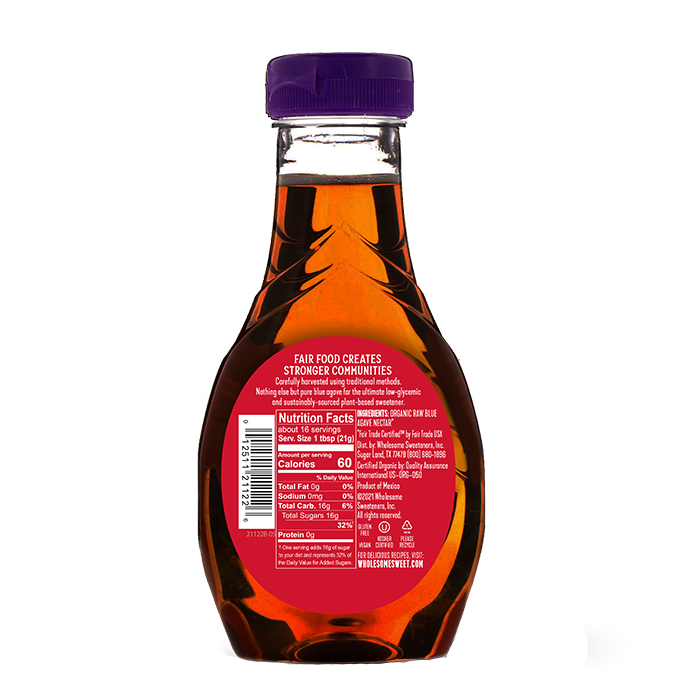 Organic Raw Blue Agave Nt Wt 23.5 oz Bottle
