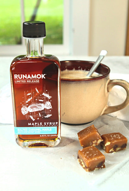 Salted Caramel Non-Organic Maple Syrup 8.45 fl. oz. -250ml