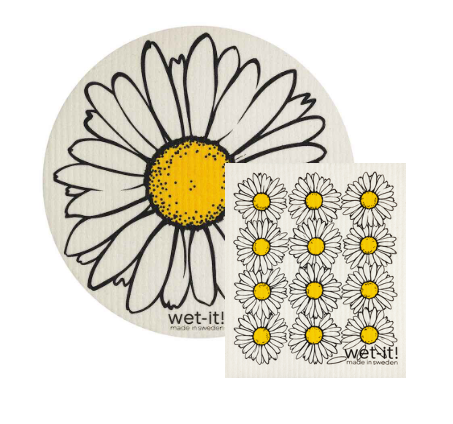 Wet-it! Swedish Cloth - Daisies 6.75in.x8in.