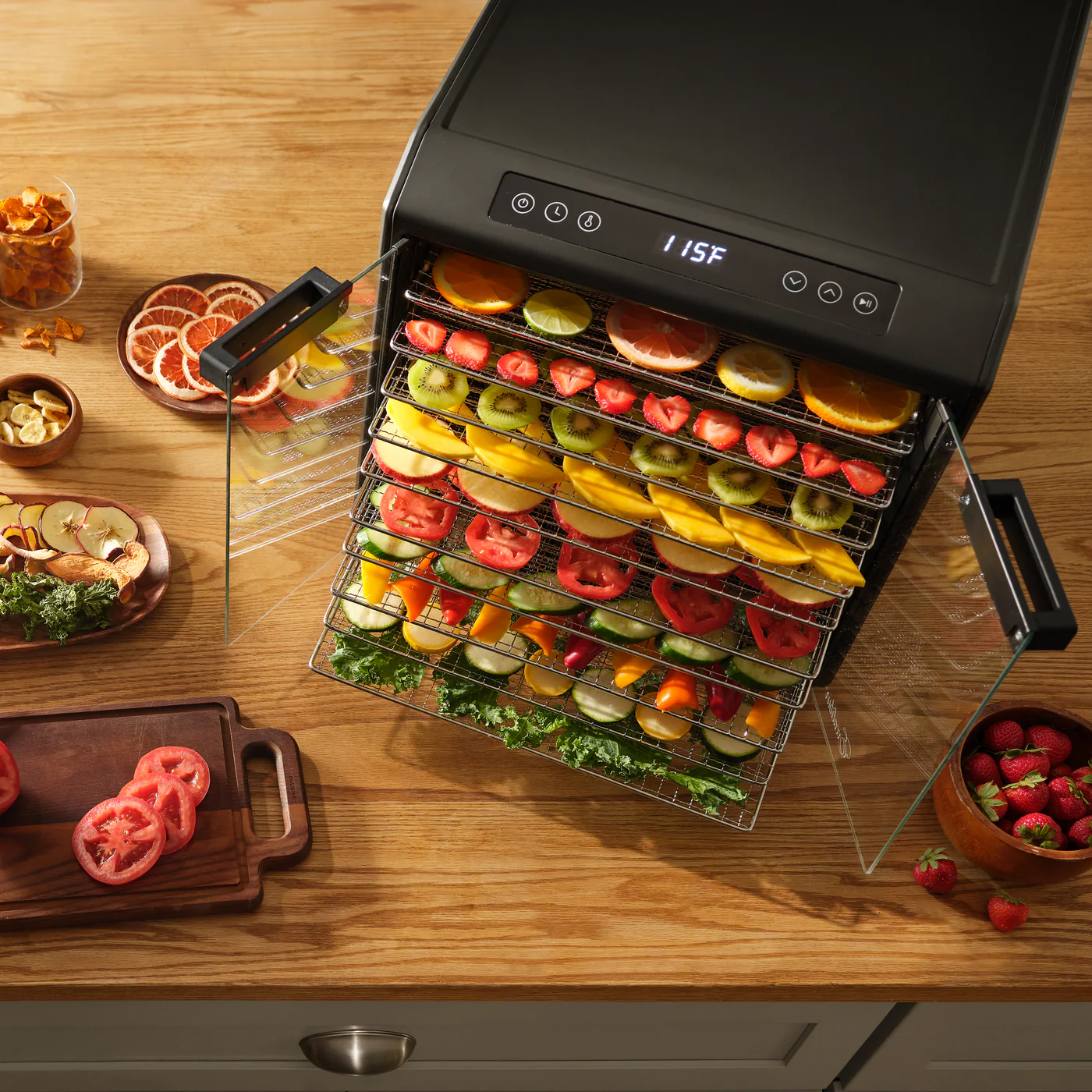 Excalibur 10-Tray Select Digital Food Dehydrator - Stainless Steel  w/FREE Shipping
