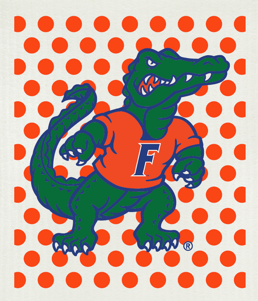 Wet-it! Swedish Cloth - University of FL Mascot  6.75in.x8in.