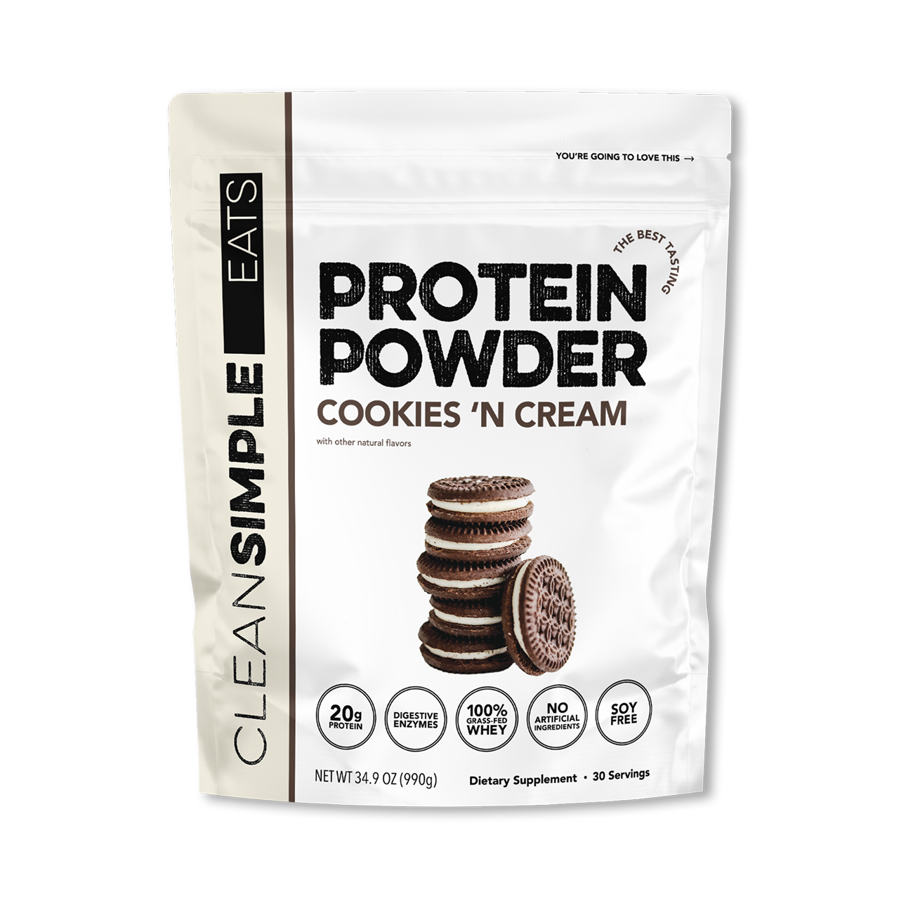 CSE - Cookies N Cream Protein Powder - 30 serving bag